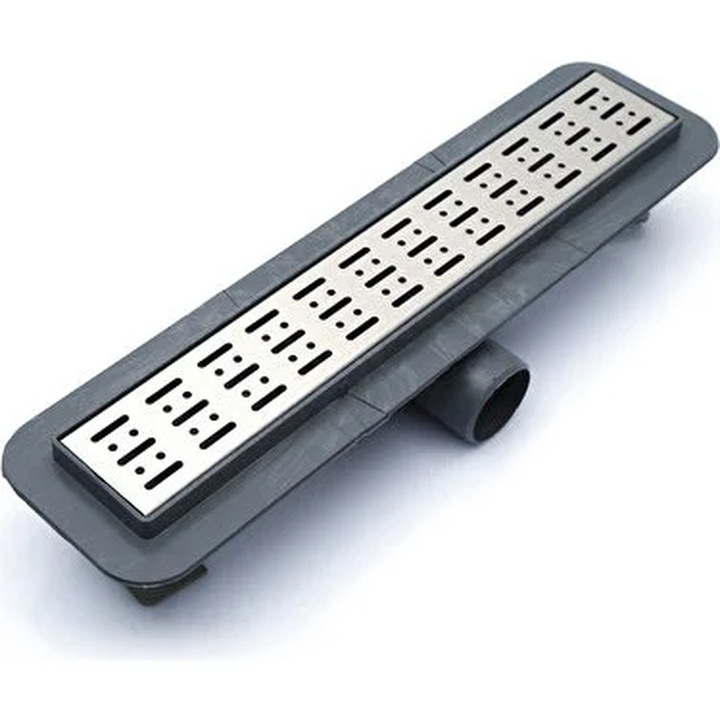 Rigola pentru cabina dus cu gratar din otel inoxidabil, 30 cm