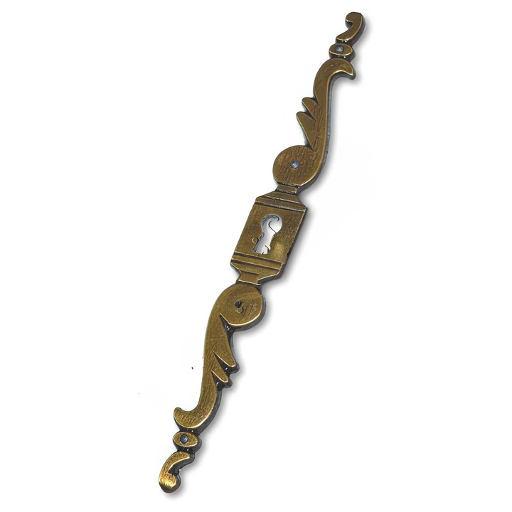 Декоративна плоча за ключове за мебели Sziferon, античен месинг, 190x20 мм