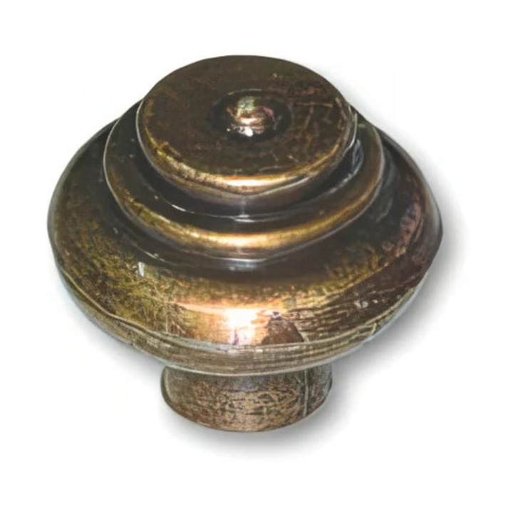 buton mobilier rustic 25 mm finisaj antic alama pentru sertar si usa