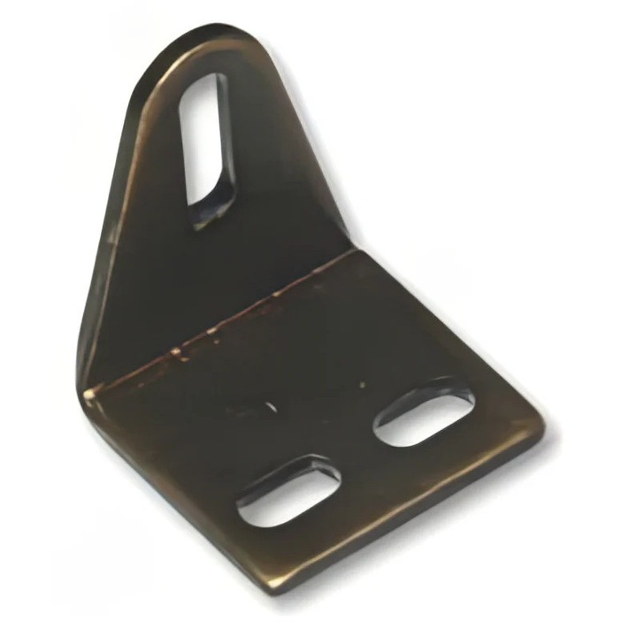 Метална ъглова планка, Sziferon, 2 мм, античен месинг, 30x25 мм