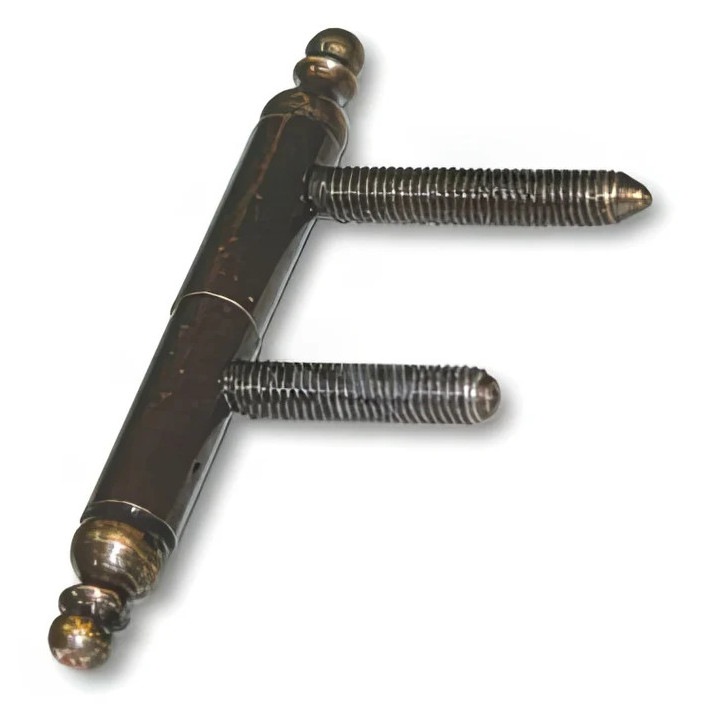 Метална панта Sziferon с богато украсена форма, 10 мм, антично рустикално покритие, комплект от 2 броя