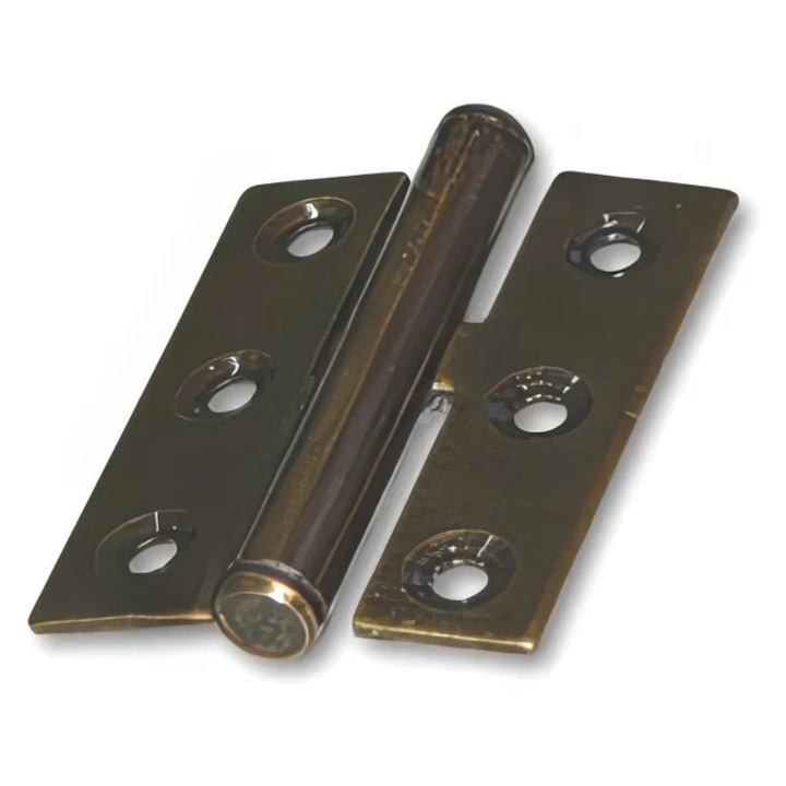 balama simpla tabla 15 mm grosime finisaj antic brass pentru mobilier