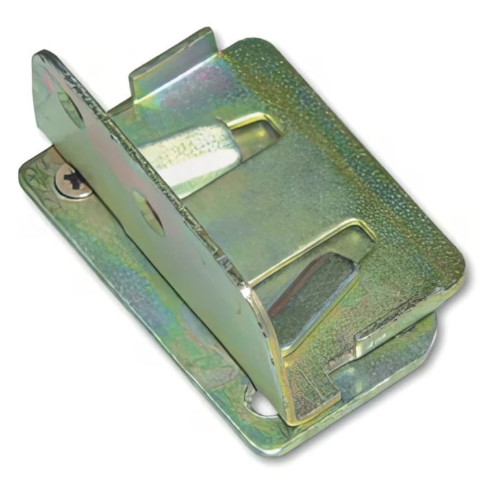 Conector metalic suport central pat dublu 70x41 mm zincat galben – Accesoriu 08.011