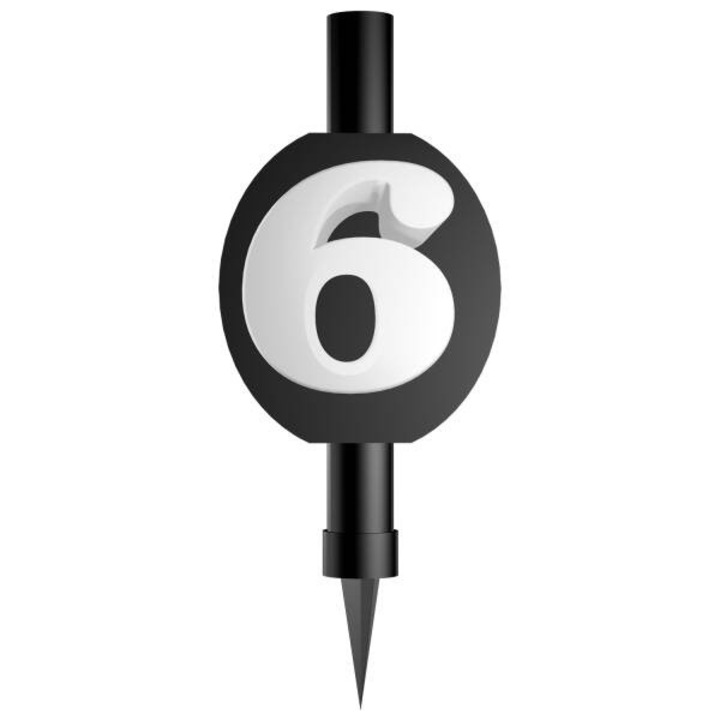 Фонтан за торта, Amscan, с числото 6, 12 см, време на горене 50 секунди