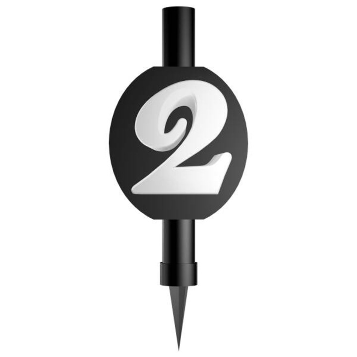 Фонтан за торта, Amscan, с числото 2, 12 см, време на горене 50 секунди