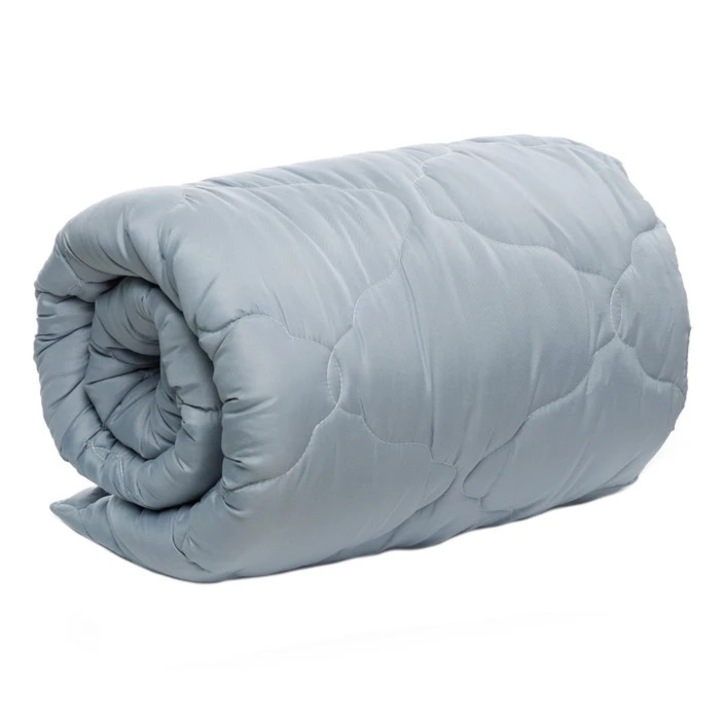 Pilota, Home Still, Uni, toamna - iarna, 140 x 200 cm, microfibra, puf siliconizat, gri