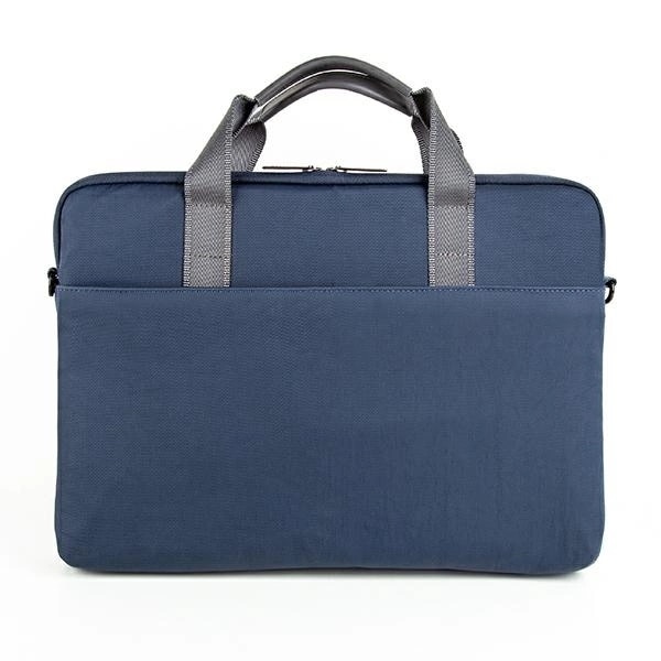 Servieta laptop Uniq Stockholm, impermeabila, cu suport retractabil pentru chei, albastru, 16 inch