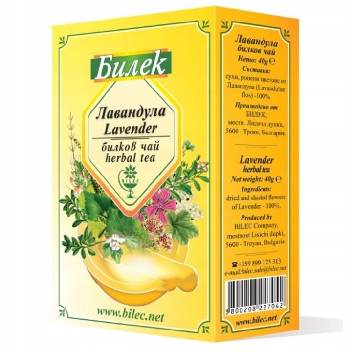 Ceai de lavanda 40g, 100% natural, aroma florala, relaxant