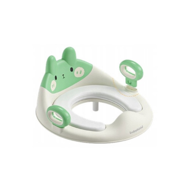 Reductor WC, Babyhood, model BH-134, design modern, protectie anti-stropire, verde
