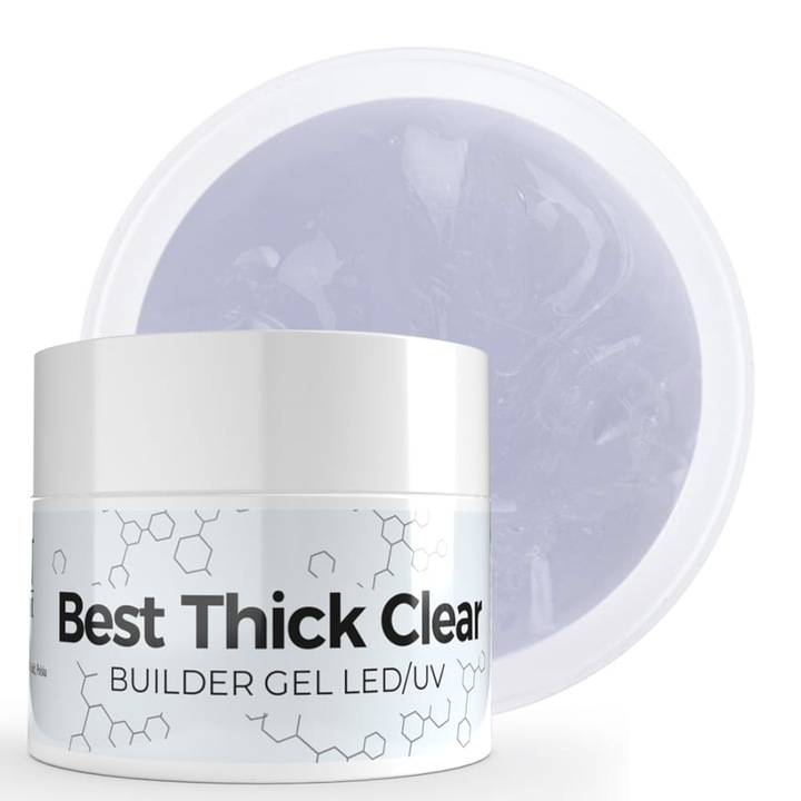 Gel de unghii NTN PREMIUM Best Thick Clear 50g, transparent, utilizare profesionala