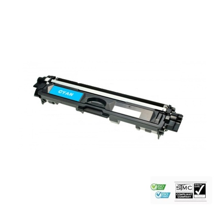 Cartus toner compatibil TN-241 TN-245 cyan albastru, 2200 pagini, pentru BROTHER DCP 9015CDW, DCP 9020CDW, HL 3140CW, HL 3150CDW, HL 3170CDW, MFC 9140CDN, MFC 9330CDW, MFC 9340CDW