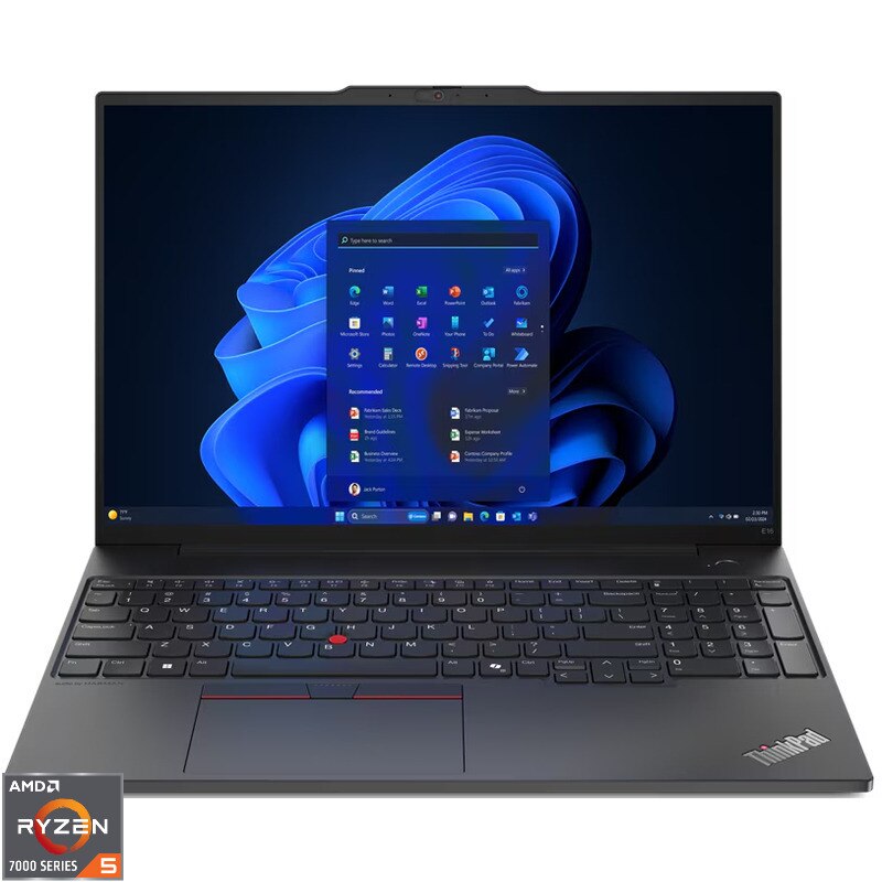 Laptop Lenovo 16'' ThinkPad E16 Gen 2, WUXGA IPS, Procesor AMD