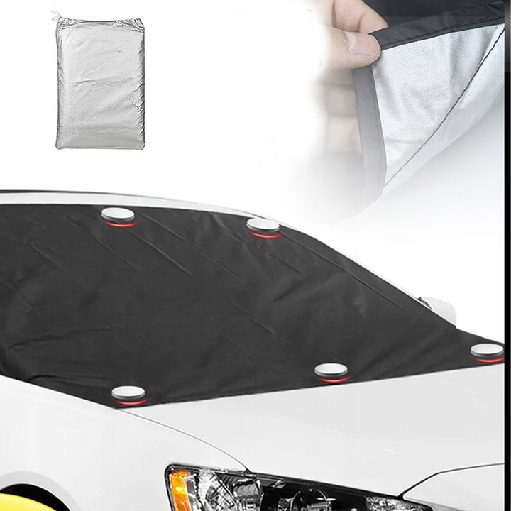 Покривало за предно стъкло на автомобил, защита против замръзване, съвместимо с повечето SUV автомобили, 210 x 120 см