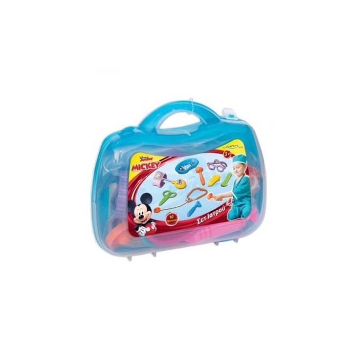 Set joaca doctor Mickey, DEDE, 7 piese, multicolor