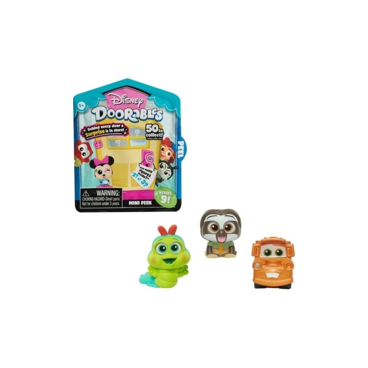 Figurine Disney Doorables Mini Peek S9, set 1 buc, 50 personaje, 3.5cm, multicolor