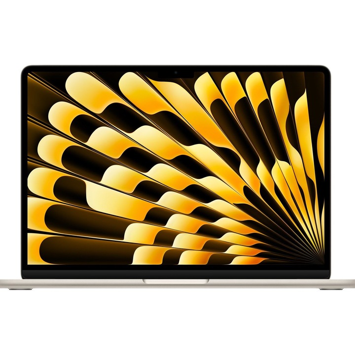 Лаптоп Apple MacBook Air MW0Y3ZE/A, 13,6 инча 2560 x 1664, Apple M4 10-ядрен 10 C / 10 T, 16 GB RAM, 256 GB SSD, Apple 8-core GPU, Mac OS, Starlight