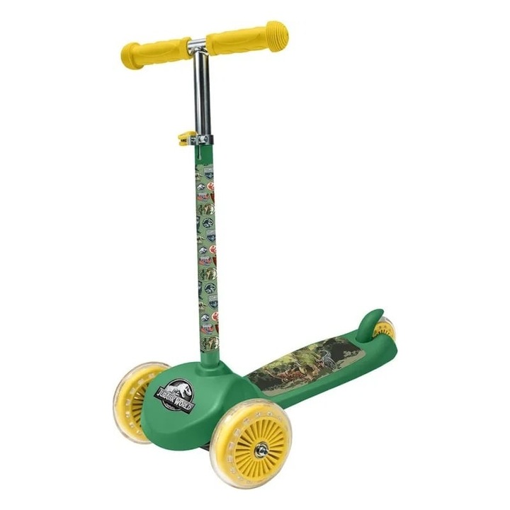 AS Company Jurassic World roller, 3 kerék, állítható magasságú, többszínű, 3+ éves gyermekeknek, 50 kg