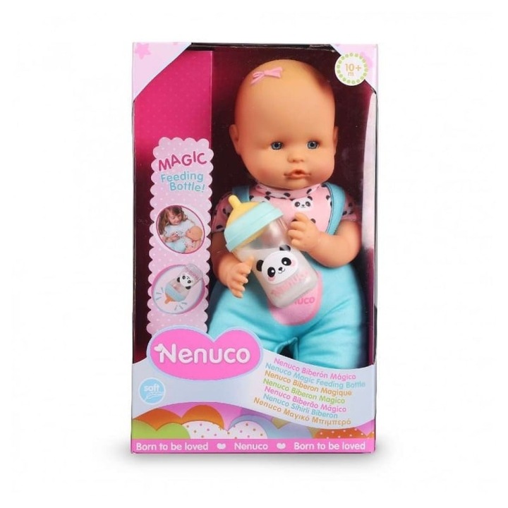 Nenuco baba, Giochi Preziosi, varázslatos cumisüveggel, 30cm, 10 hónapos kortól