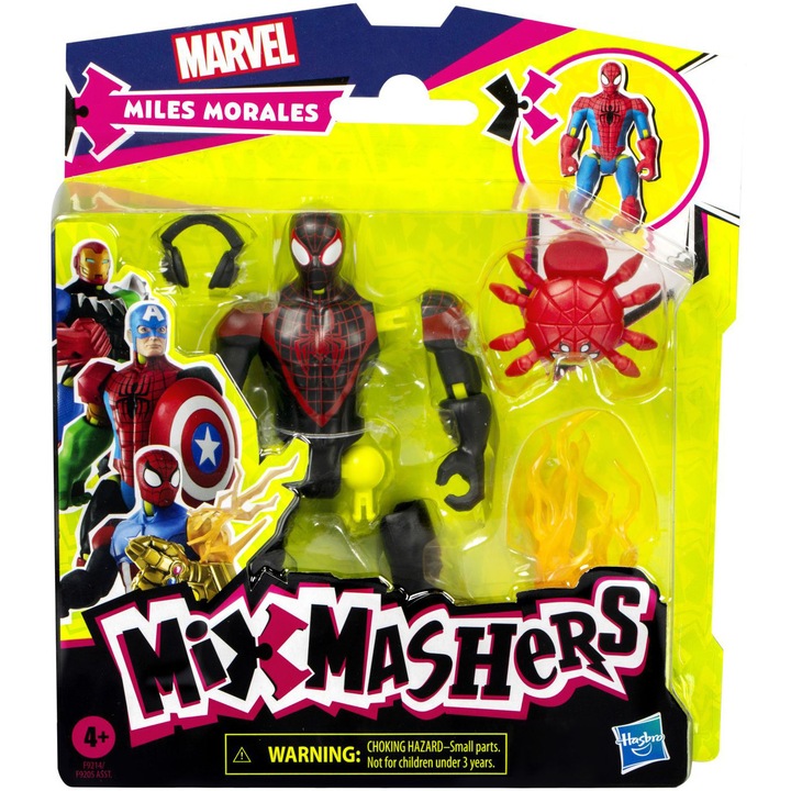 Figurina Marvel Mix Mashers - Miles Morales, 12 cm