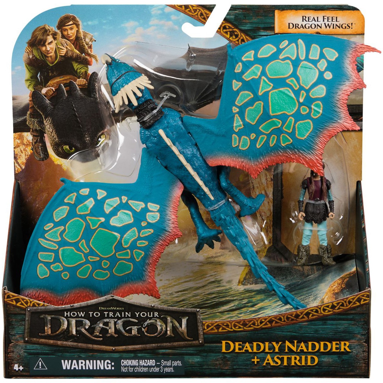 Set 2 figurine How to train your dragon - Deadly Nadder si Astrid