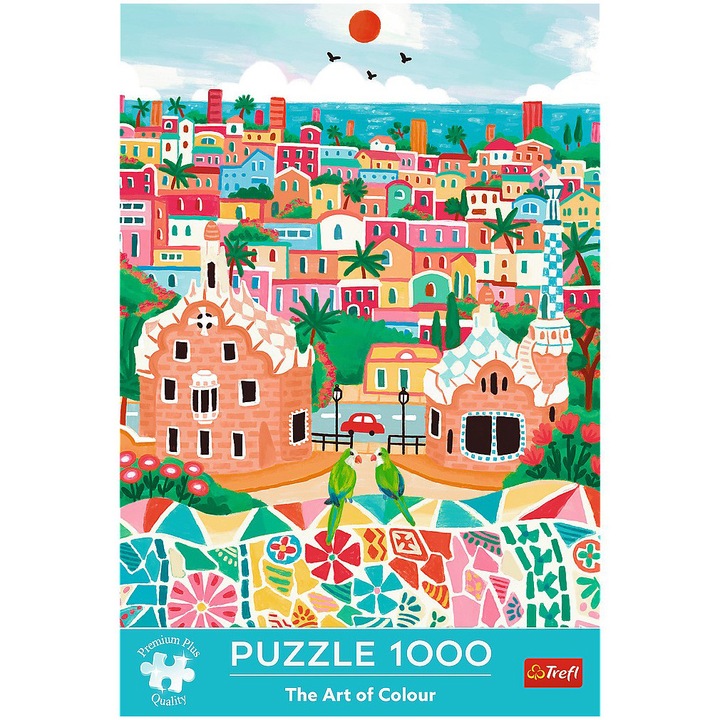 Puzzle Trefl Premium Plus - Barcelona Spania, 1000 piese