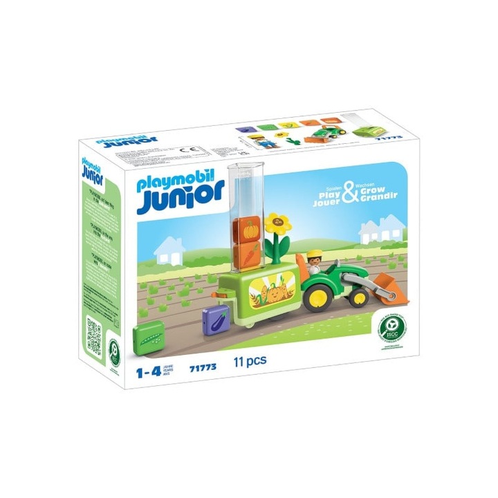 Строителен комплект Playmobil Junior Tractor