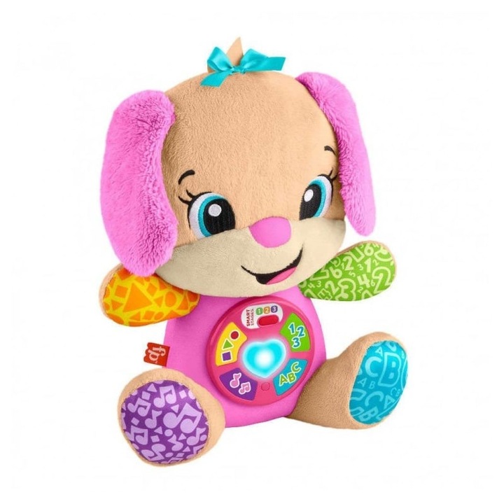 Jucarie interactiva bebelusi, Fisher Price, Caine Educativ, Multicolor