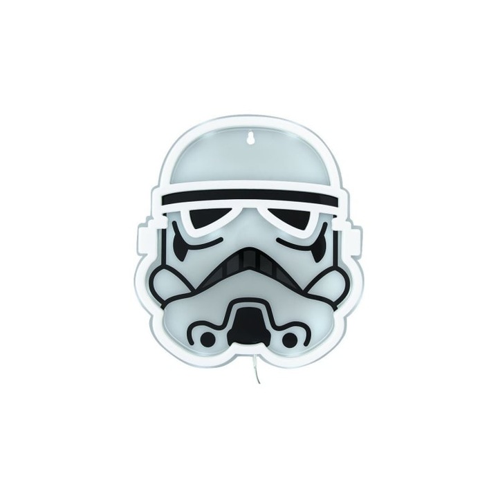 Нощна лампа за деца, Paladone, модел Star Wars, LED неон, монтираща се на стена
