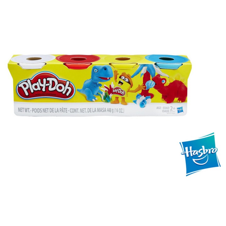Pasta modelabila Play-Doh, set 4 bucati, 4 culori