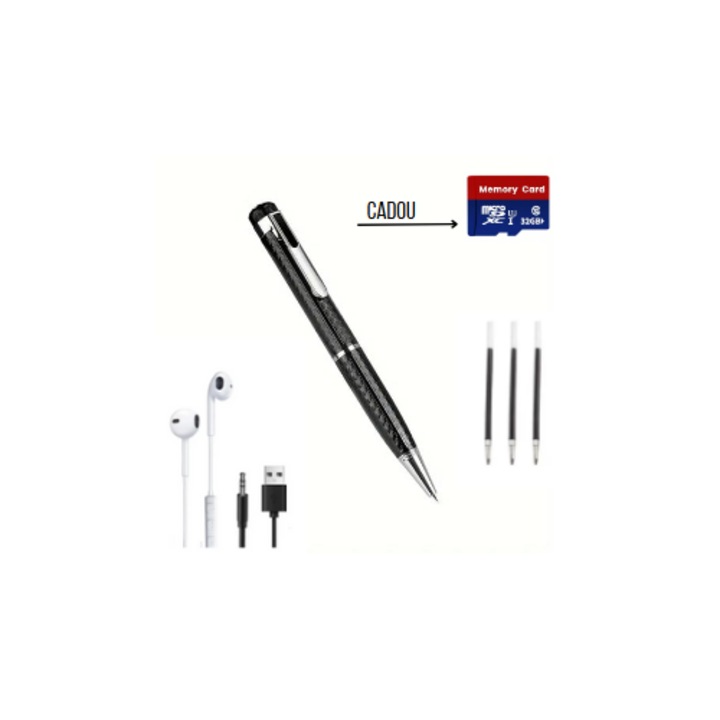 Писалка с вграден шпионски рекордер – Активиран гласов запис, Разширена автономия