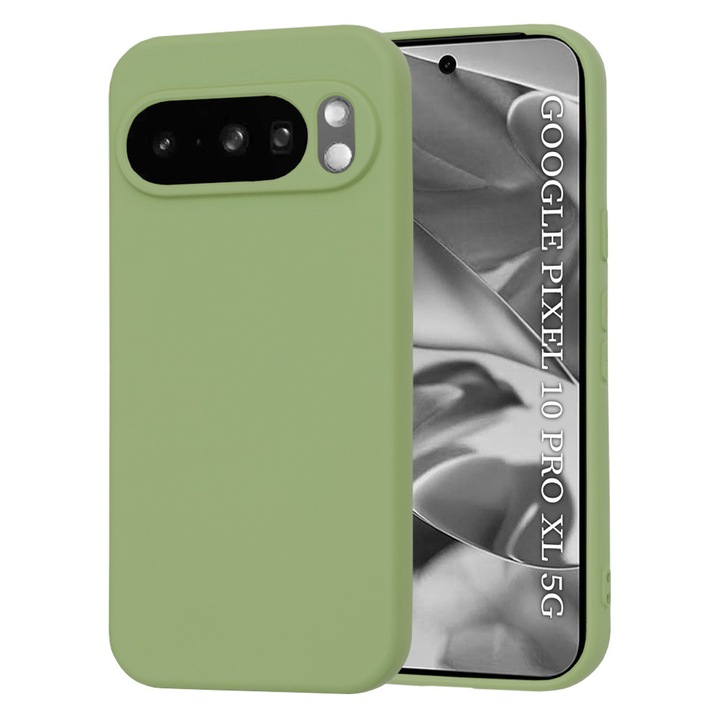 Husa pentru Google Pixel 10 Pro XL, SoftFlex, J50, Panza, Matcha