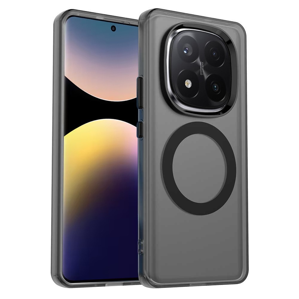 Husa pentru Xiaomi Redmi Note 14 Pro Plus 5G DaDen® CandyCase MagSafe, Antisoc, Incarcare wireless, Butoane protejate, Negru