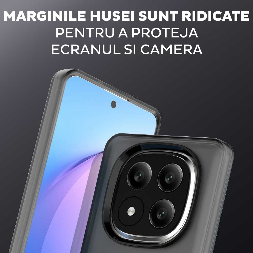Husa pentru Xiaomi Redmi Note 14 Pro Plus 5G DaDen® CandyCase MagSafe, Antisoc, Incarcare wireless, Butoane protejate, Negru