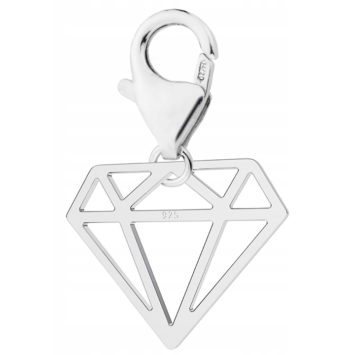 Talisman Din Argint 925, Larezo, Material Argint, Titlu 925, Diamant, Ambalaj Elegant Inclus, Un Cadou Unic, Argintiu