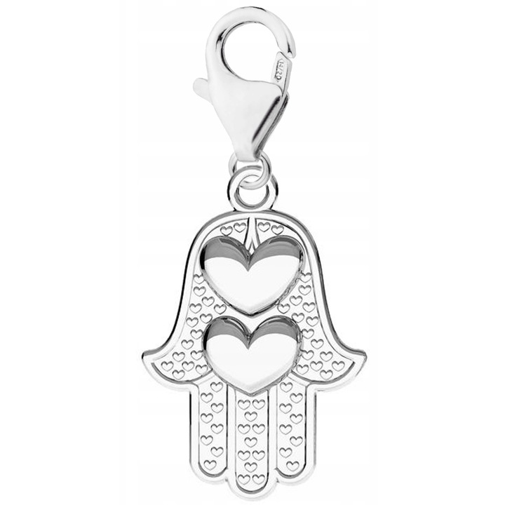 Talisman Din Argint 925, Larezo, Material Argint, Proba 925, Mana Providentei, Ambalaj Elegant Inclus, Un Cadou Unic, Argintiu