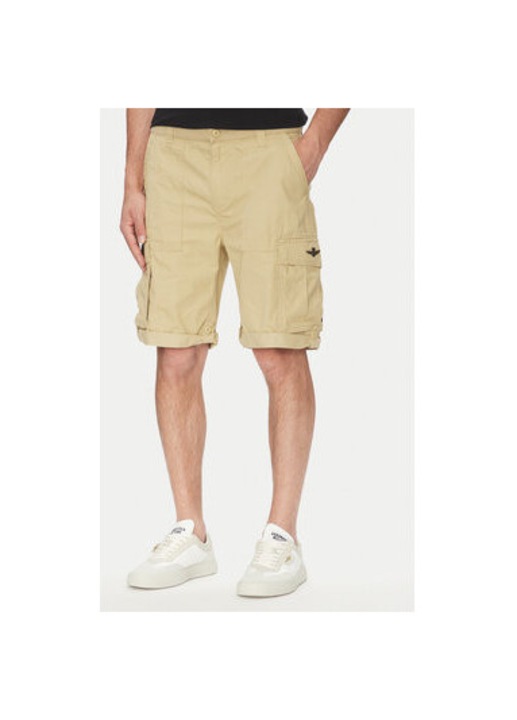 Aeronautica Militare ferfi rovidnadrag, 251BE250CT3501, pamut, bezs, Bézs