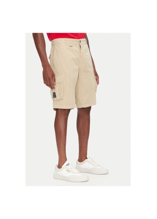 Aeronautica Militare ferfi rovidnadrag, 251BE066CT1122, pamut, bezs, Bézs