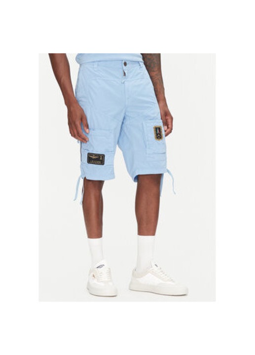 Aeronautica Militare ferfi rovidnadrag, 251BE041CT1122, pamut, vilagoskek, Világoskék