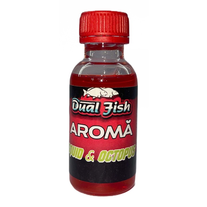 Koncentrált aroma üvegben, SQUID OCTOPUS íz, 25 ml, Dual Fish