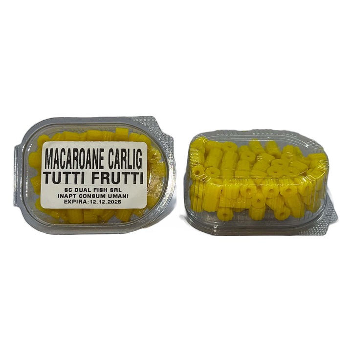Carlig makaróni, TUTTI-FRUTTI ízű, 30 gr, Dual Fish