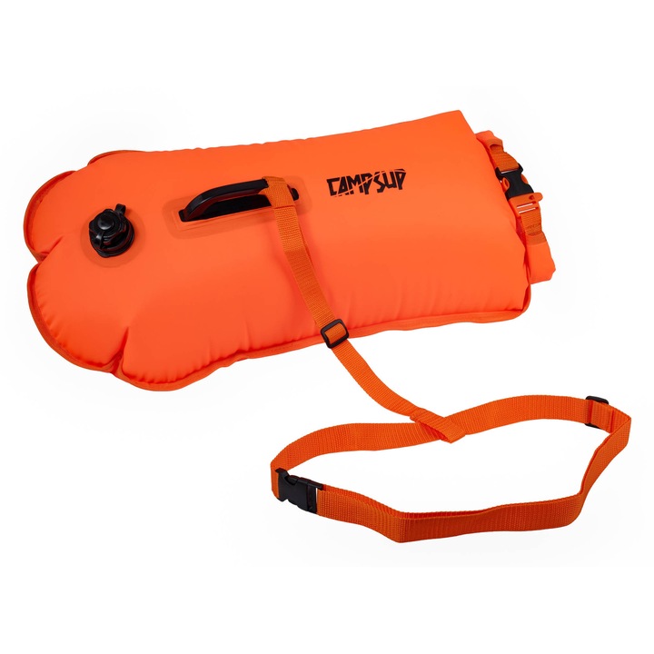 Шамандура Campsup, 2 в 1, надуваема, спасителна, с регулируема презрамка и водоустойчив джоб, 28 л