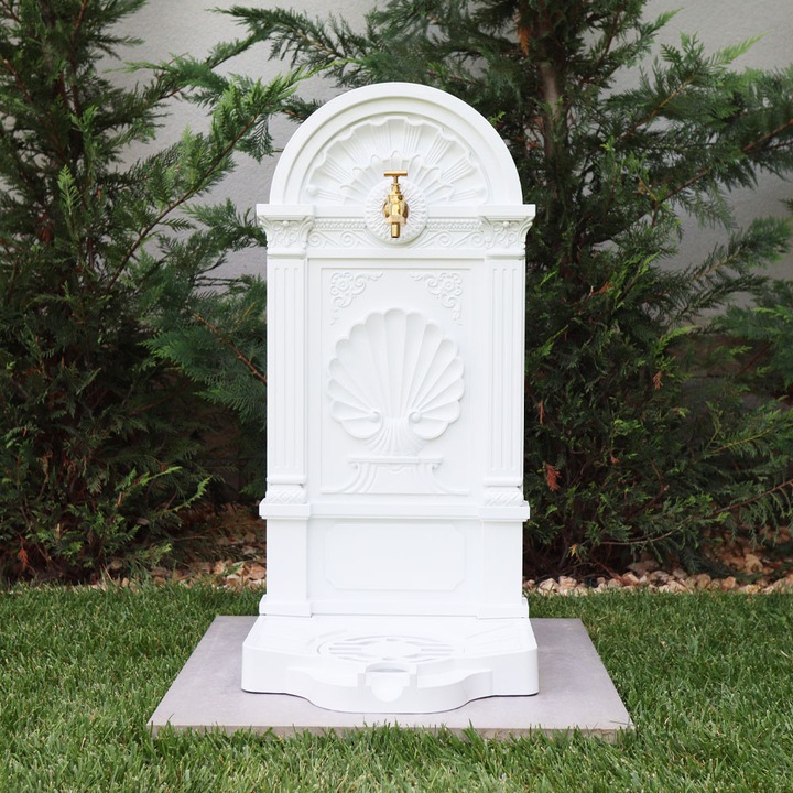 Cismea de gradina aluminiu Land, alb