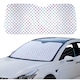 Parasolar auto Nevermore, reflectorizant holografic, argintiu, 140x70 cm, protecție UV