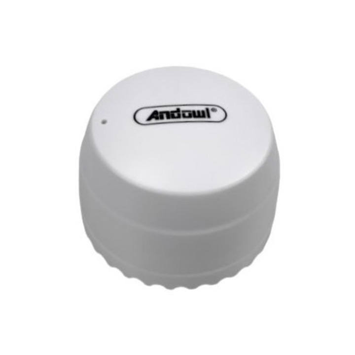 Senzor de inundatie cu baterii, WiFi, culoare alb