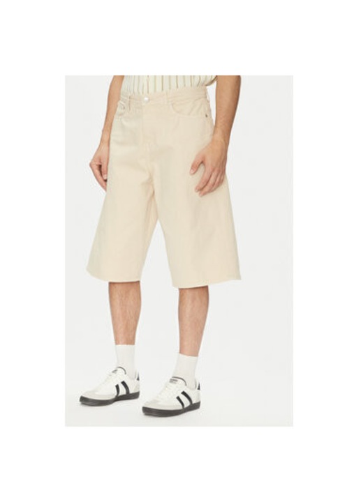 Jack Jones ferfi farmer rovidnadrag, 12277167, pamut, bezs, Bézs