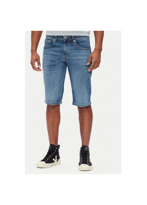 Pepe Jeans férfi farmer rövidnadrág, PM801081EE5, pamut/poliészter, 29 US, kék