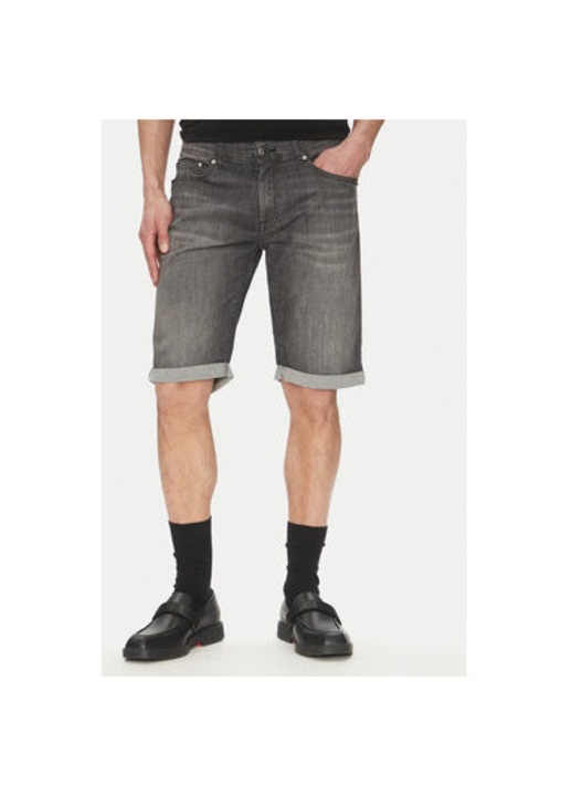 Karl Lagerfeld Ferfi Farmer Rovidnadrag, 265820 552833, Pamut, Fekete, Fekete