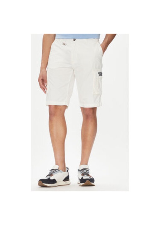 Aeronautica Militare ferfi rovidnadrag, 251BE066CT1122, pamut, feher, Fehér