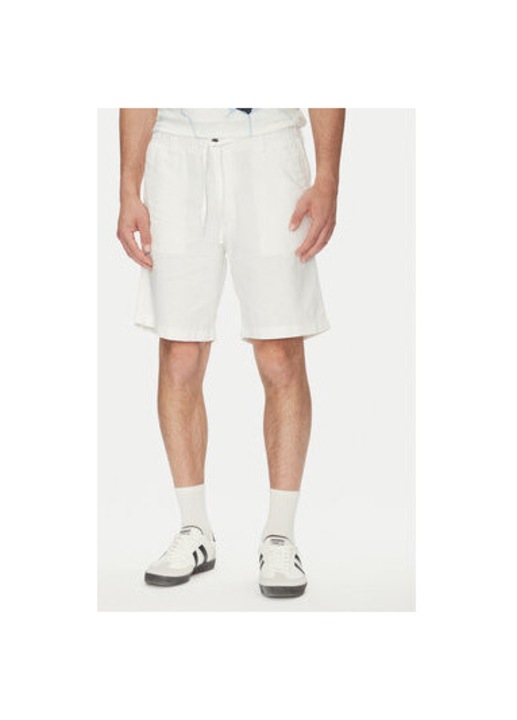 Jack Jones Férfi Rövidnadrág, 12274968, Pamut/Len, XS INTL, Fehér