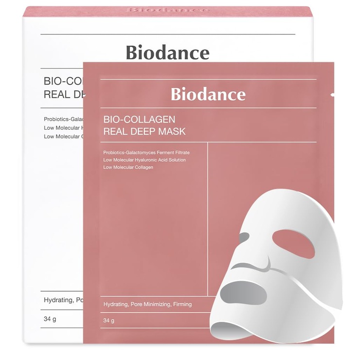 Маска за лице Biodance Bio-celulose, Collagen and Hyaluronic Acid, 2 части